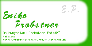 eniko probstner business card